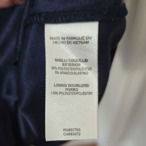 Laundry By Shelli Segal Blue and Green Long Sleeve Dress - Picture 7 of 8